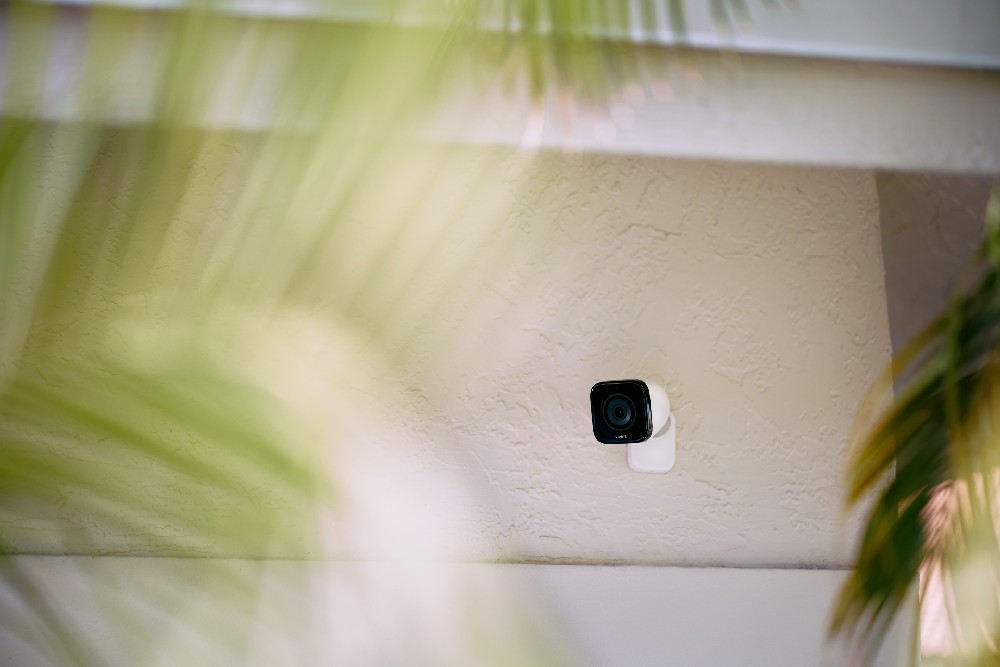 Vivint Outdoor Camera pro monitoring a backyard.