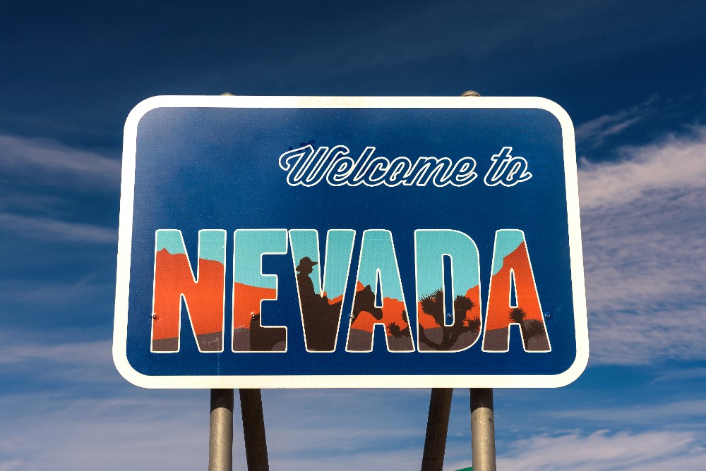 Nevada state sign.