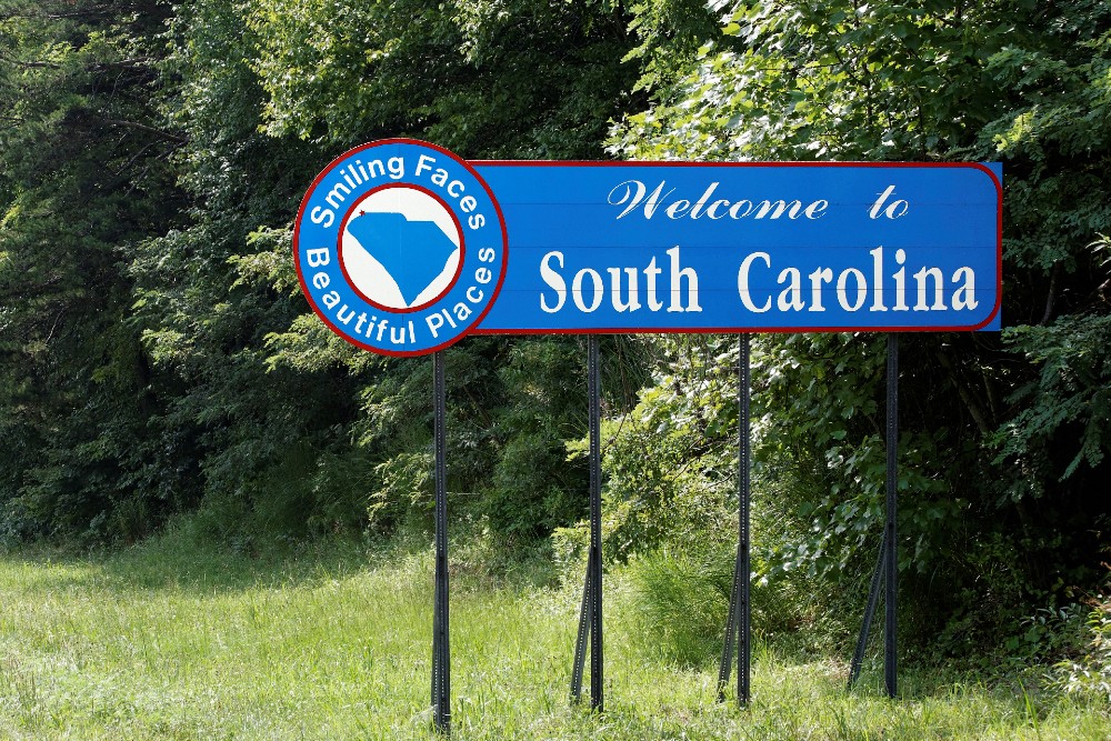 South Carolina state road sign.