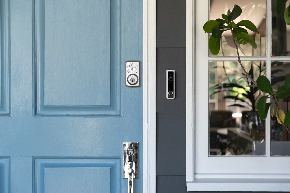 Vivint Doorbell Camera Pro monitoring a front door.