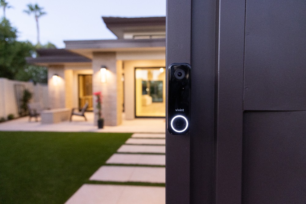 Vivint Doorbell Camera Pro protecting the entryway to a smart home in Arizona.