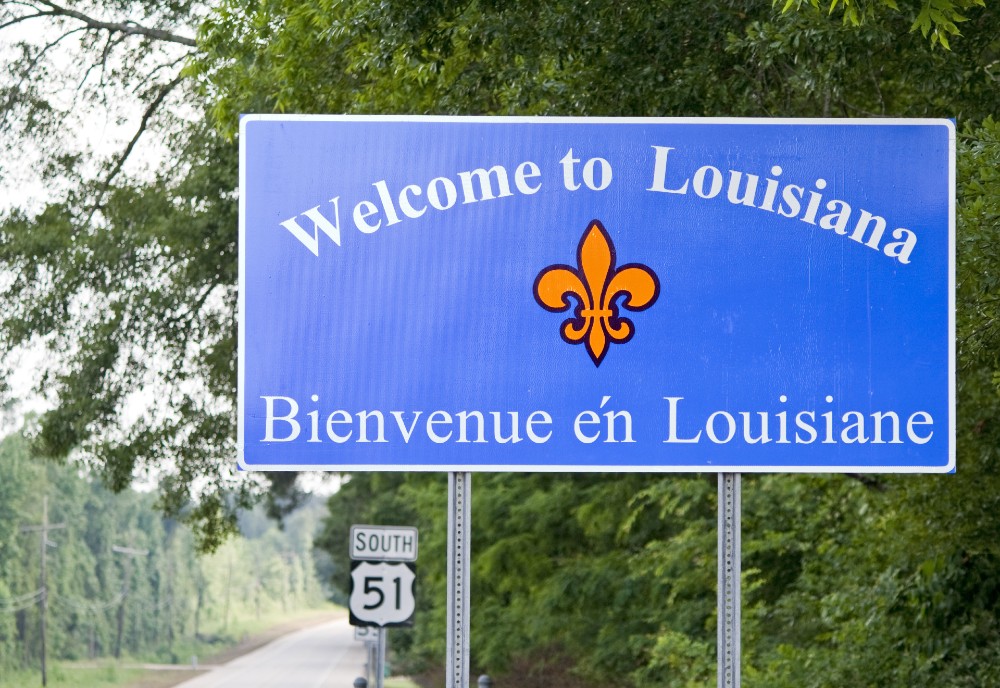Louisiana state road sign.