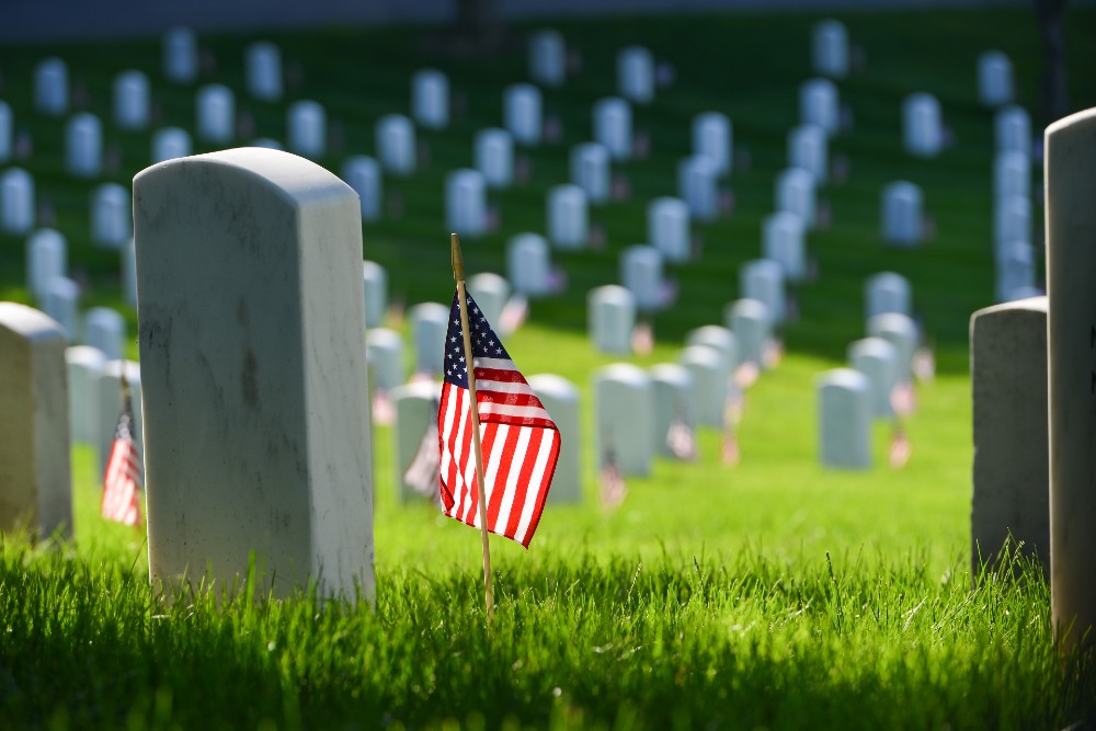 Grave at Arlington Cemetary.