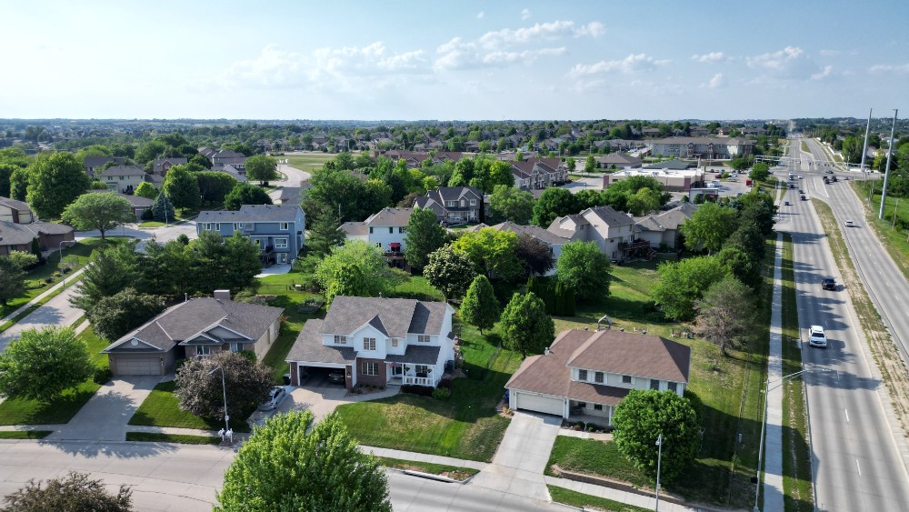 suburban Nebraska neighborhood