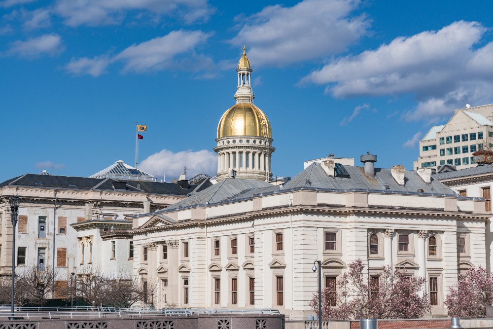 New Jersey state capitol building in Trenton
