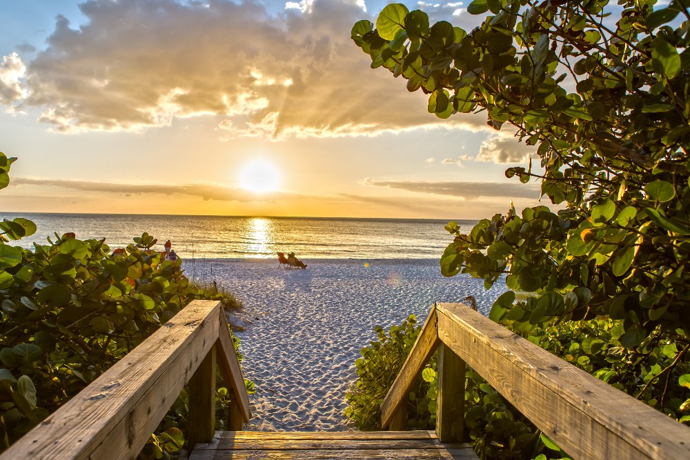 Sunset at Naples Beach Florida