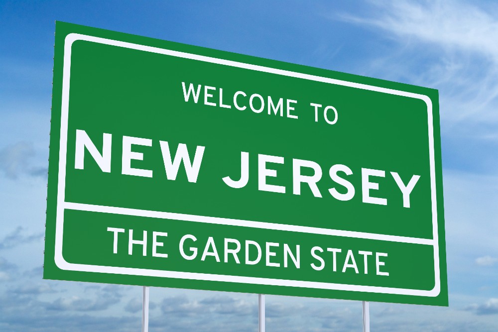 Welcome to New Jersey road sign.