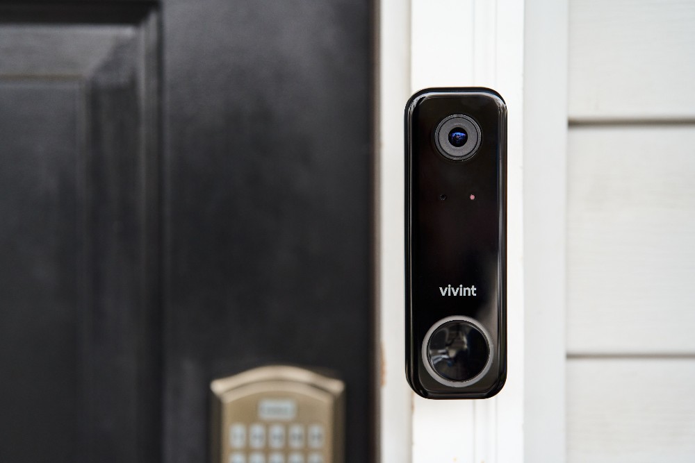 Vivint Doorbell Camera with two-way audio.