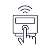 Icon of a panic button