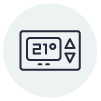 Smart thermostat icon
