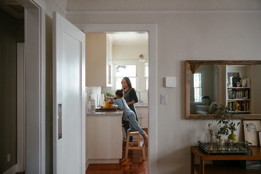 mother and daughter in the kitchen