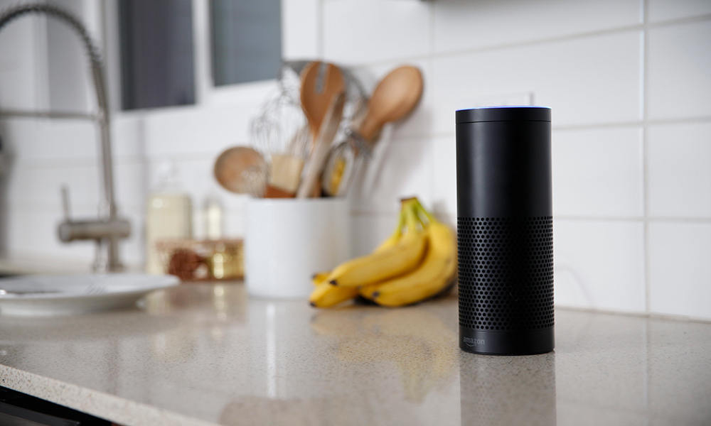 Amazon Alexa on counter