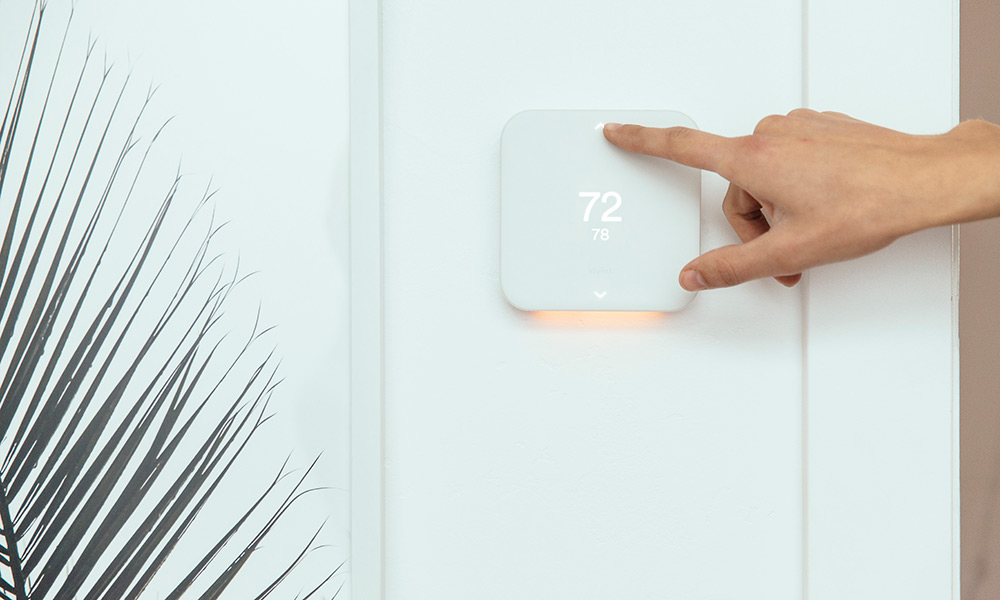 The Vivint Element Thermostat is a smart thermostat that helps manage energy efficiency and provide comfort