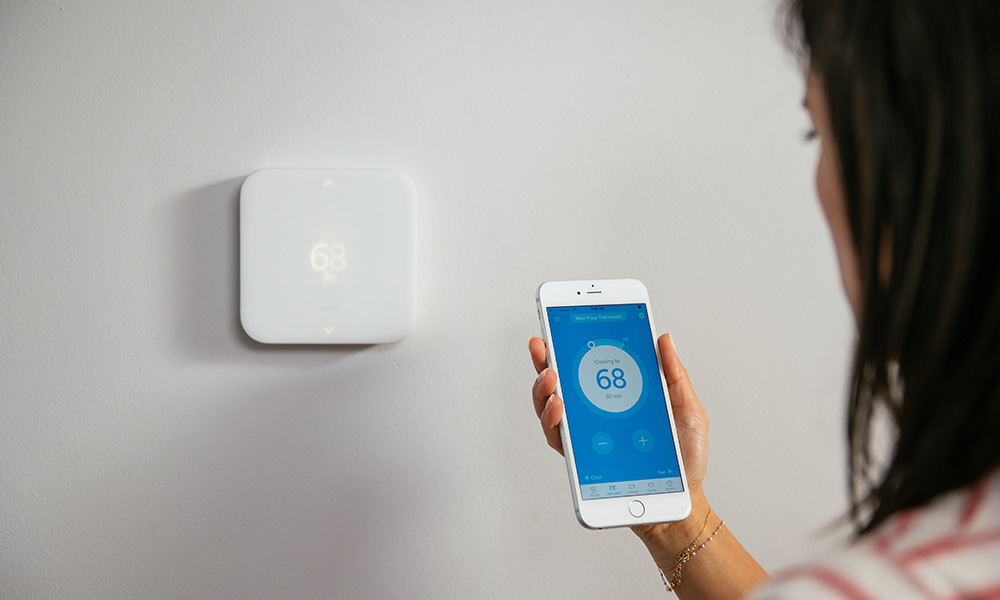 smart thermostat wall control