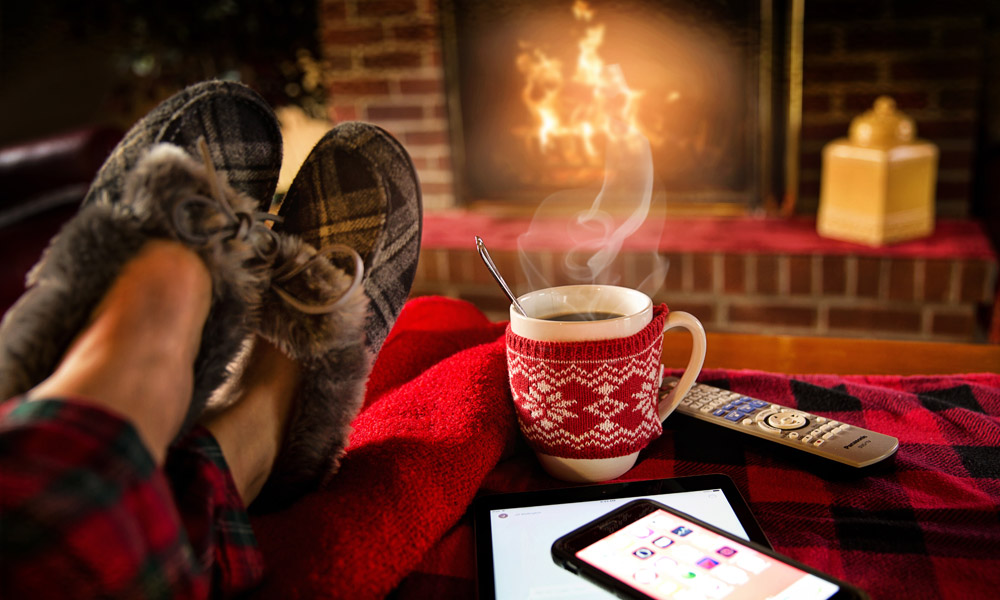 Close the flue to your fireplace when you're done using it to save on energy costs