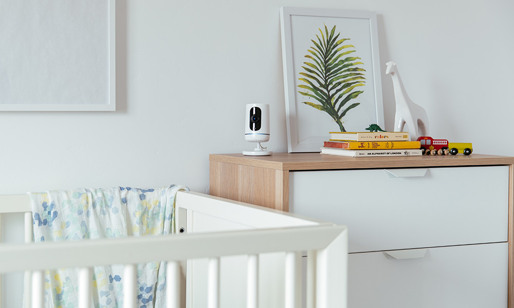 Vivint Indoor Camera in a baby's room