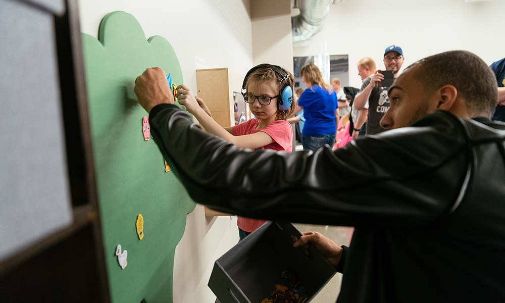 Vivint Arena Sensory Room Rudy Gobert.