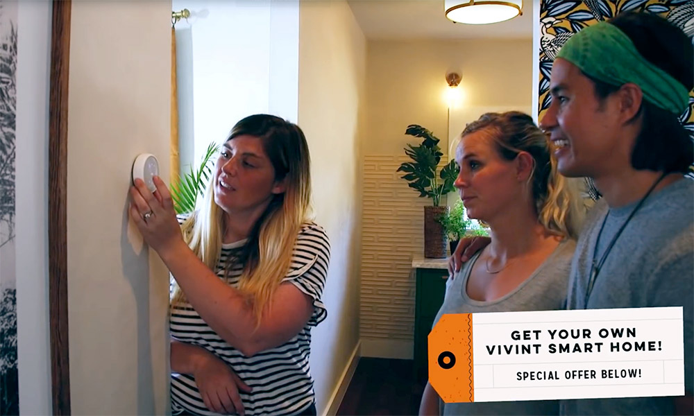 Vivint Nest Thermostat with the Bucket List Family