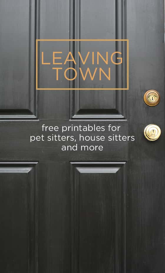 House Sitter Instructions Template Collection