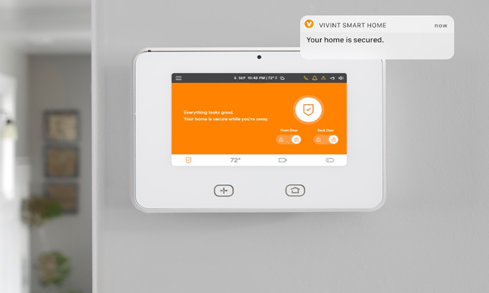 vivint smart home business card vector