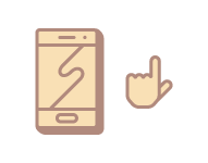 hand and phone illustration