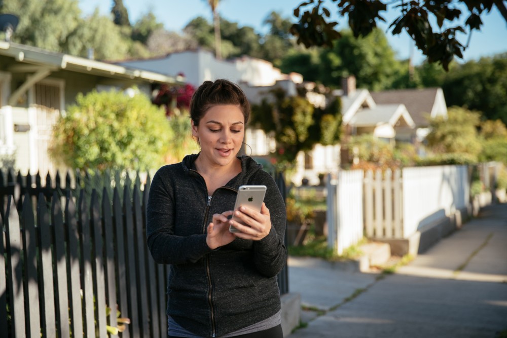 Vivint Woman Smart Home App