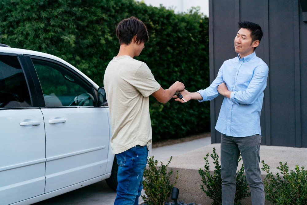 Vivint Car Guard Father Teen Son