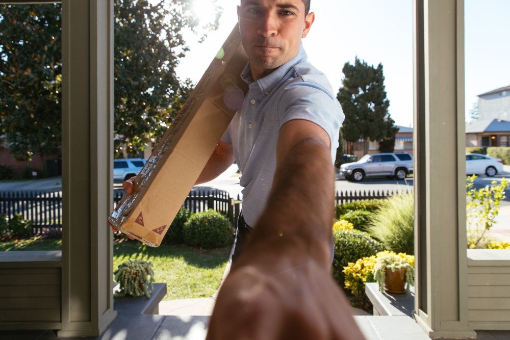 vivint doorbell camera delivery person