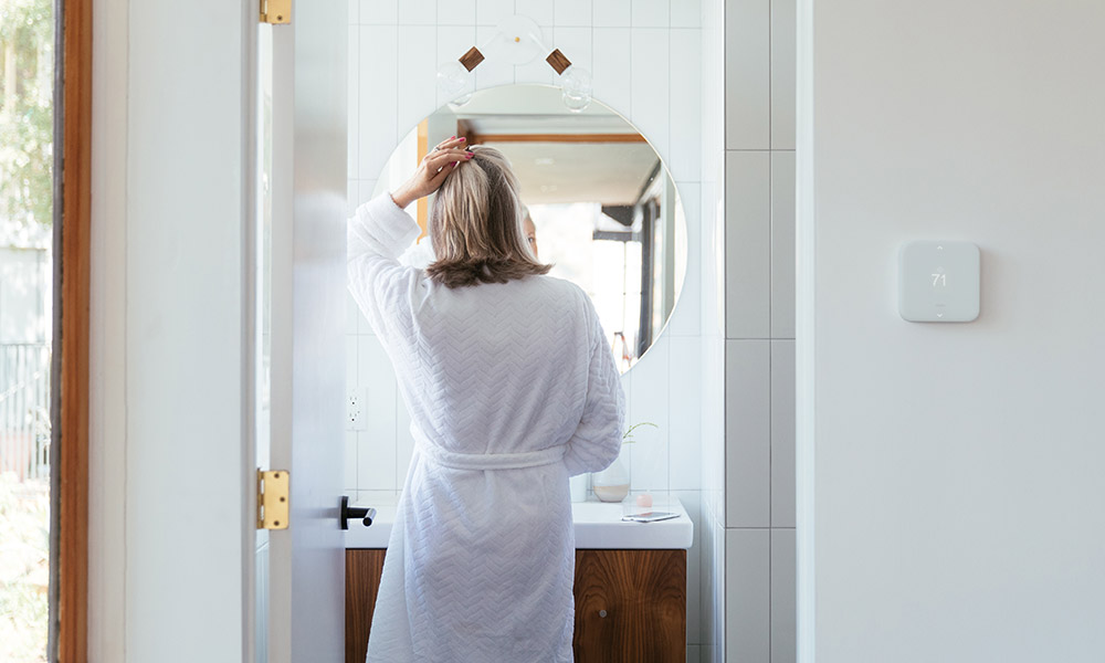 women in bathroom