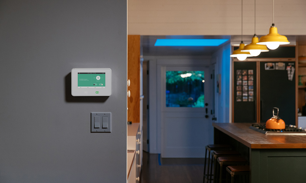 Vivint Smart Hub at night