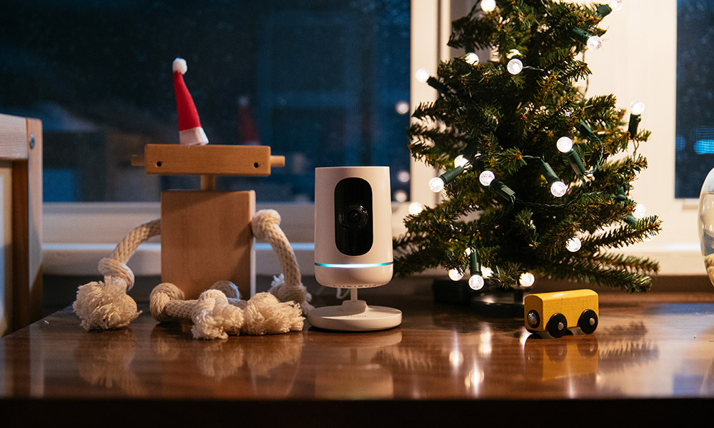 Vivint indoor camera during the holidays