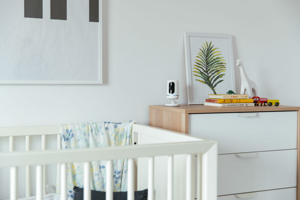 Vivint Indoor Camera in a baby's room