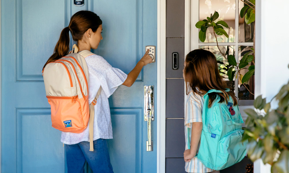 smart lock kids school vivint smart home