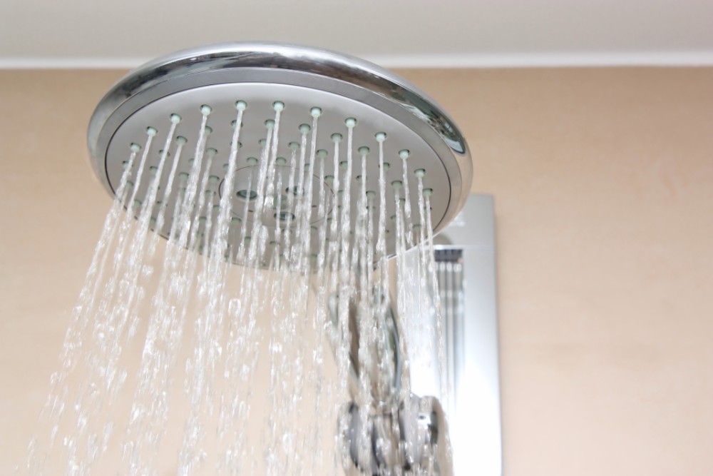 Shower Head Running Water