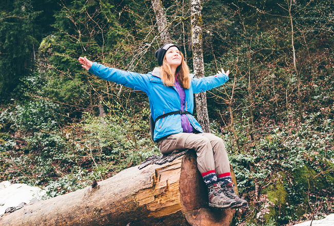 Woman Enjoying the Outdoors 