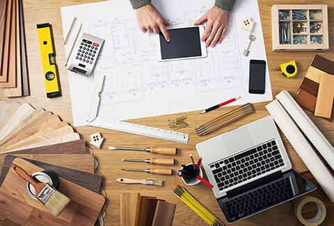 Home improvement tools, tech, and house plans