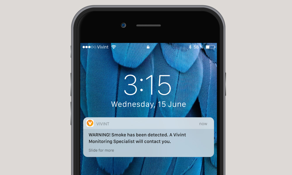 smoke alarm notification on smartphone