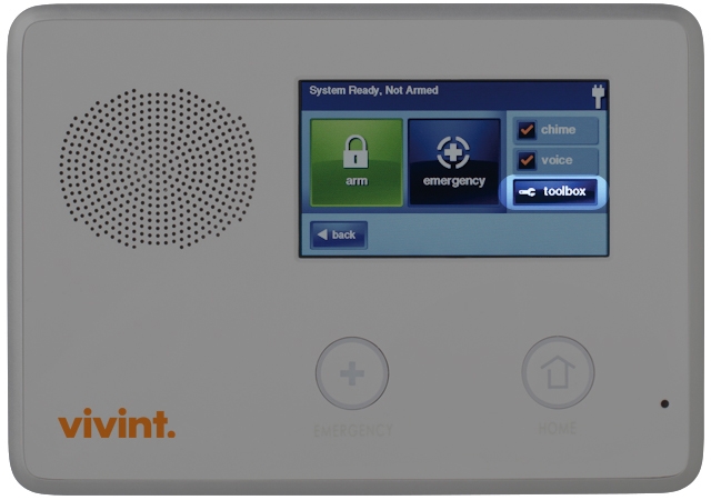 vivint sky panel installer toolbox code